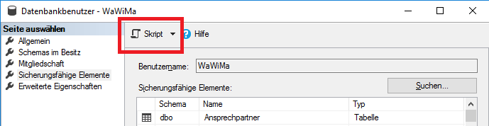 Erstellen eines T-SQL-Skripts